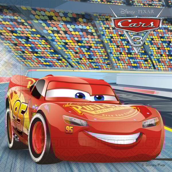 20 2-Ply Paper Luncheon Napkins 33x33cm - Cars 3