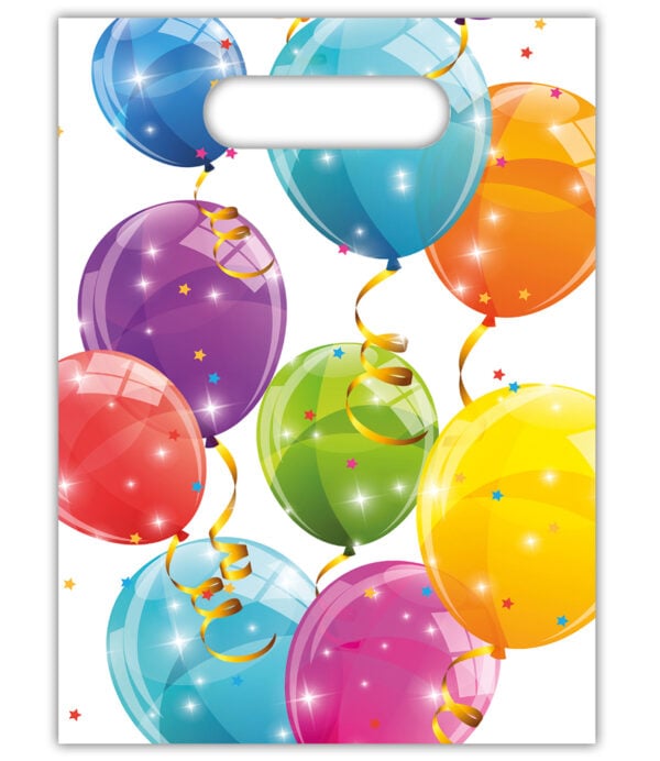 6 Party Bags - Sparkling Balloons