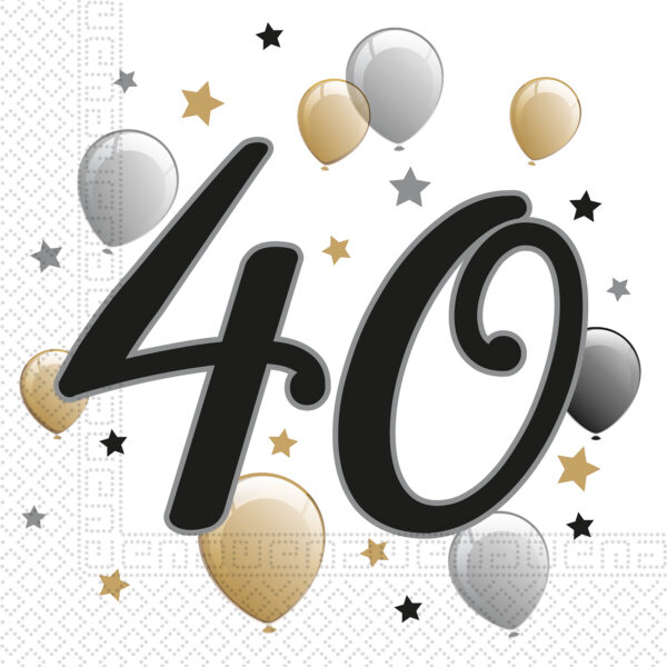 20 2-Ply Paper Luncheon Napkins 33x33cm - 40 - Milestone