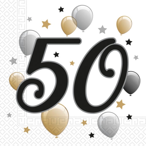 20 2-Ply Paper Luncheon Napkins 33x33cm - 50 - Milestone