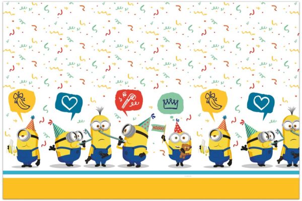 1 Plastic Tablecover 120x180cm - Minions the rise of Gru