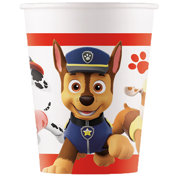 8 Paper Cups 200 ml FSC - Paw Patrol Ready For Action