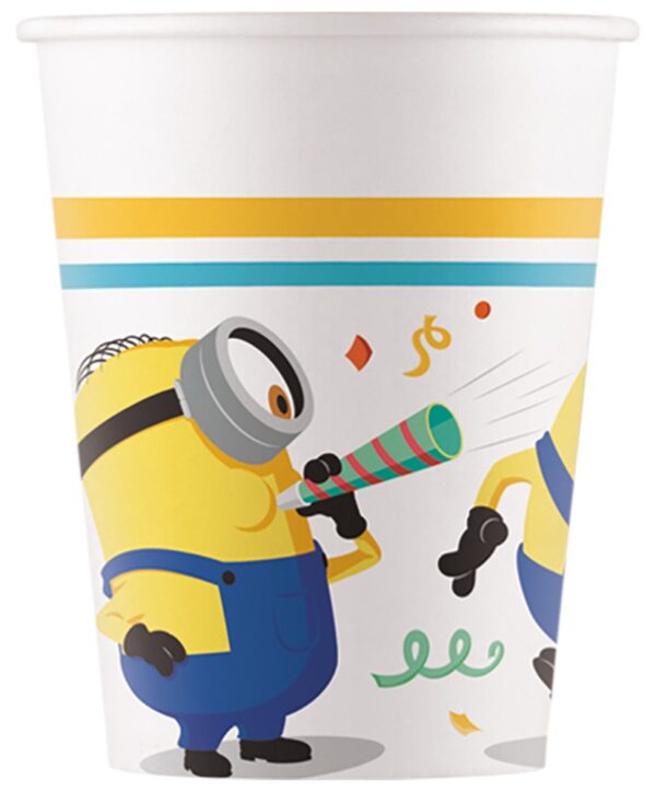 8 Paper Cups 200 ml FSC (WM) - Minions the rise of Gru