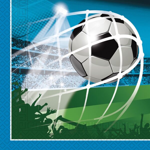 20 2-Ply Paper Luncheon Napkins 33x33cm FSC - Soccer Fans