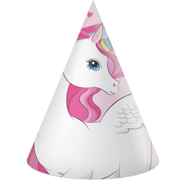 6 Hats FSC - Unicorn Rainbow Colors