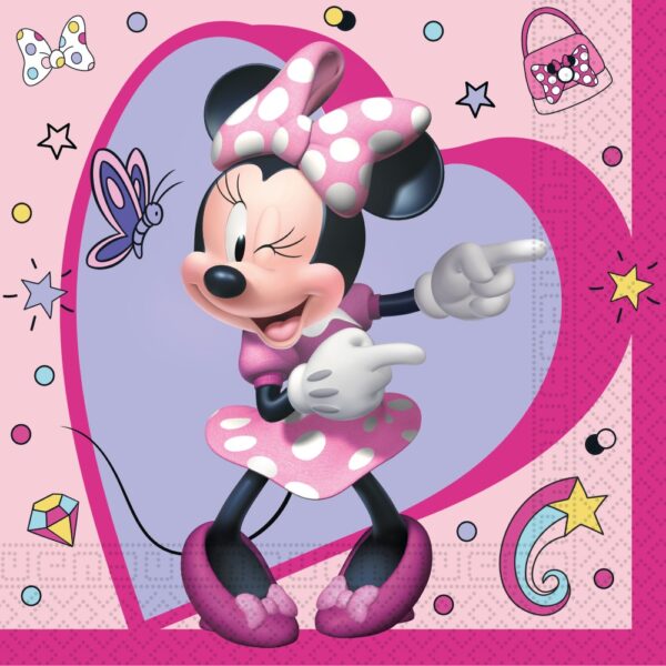 20 2-Ply Paper Luncheon Napkins 33x33cm - Minnie Junior