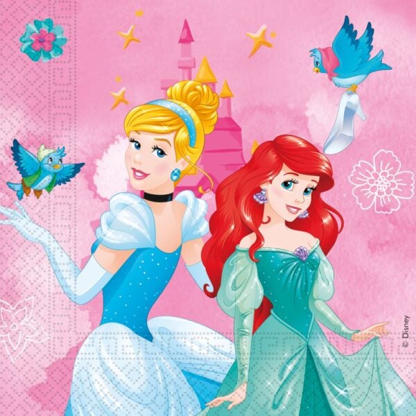 20 2-Ply Paper Luncheon Napkins 33x33cm - Princess Live Your Story