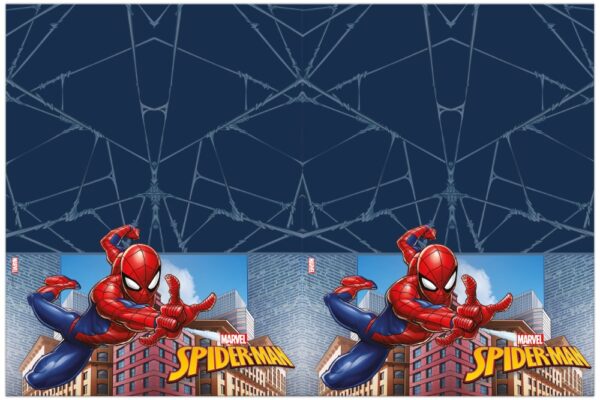 1 Plastic Tablecover 120x180cm - Spiderman Crime Fighter