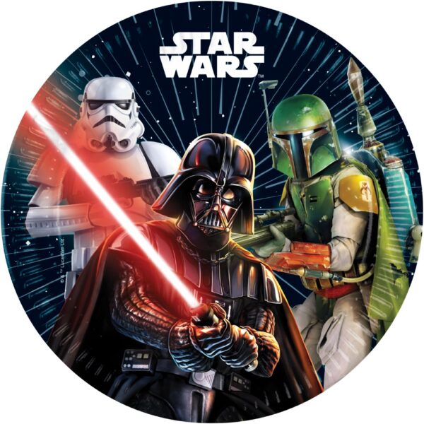 8 Paper plates large 23cm FSC - Star Wars Galaxy