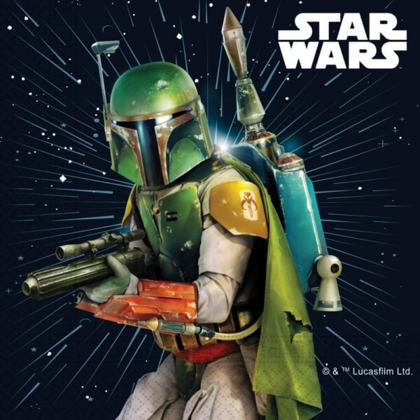 20 2-Ply Paper Luncheon Napkins 33x33cm - Star Wars Galaxy