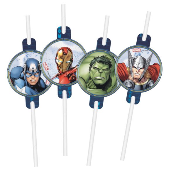 4 straws FSC - Avengers Infinity Stones