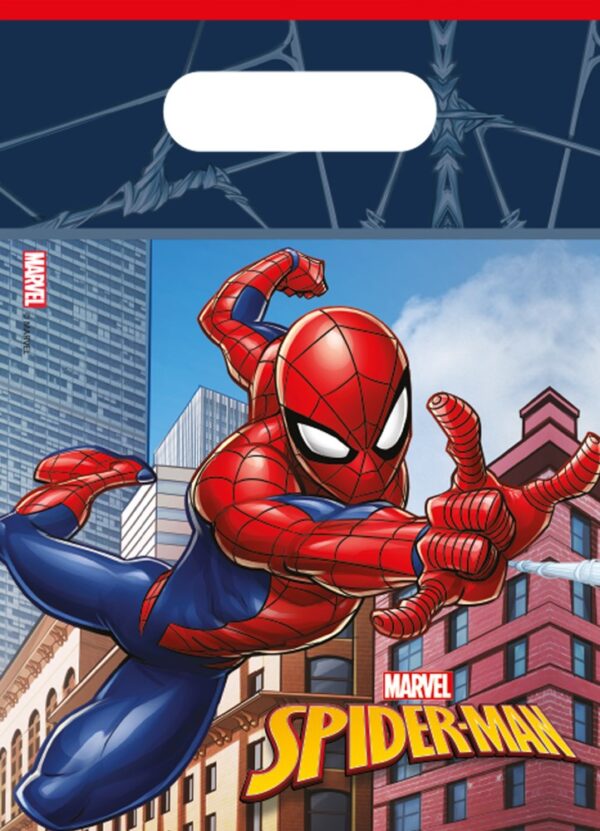 6 Party Bags - Spiderman Crime Fighter