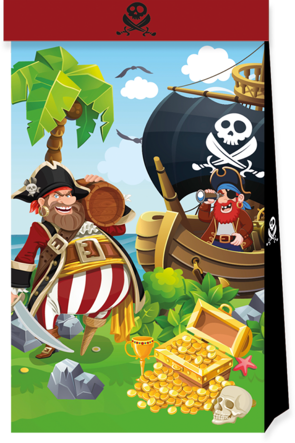 4 Party Bags FSC - Island Pirates