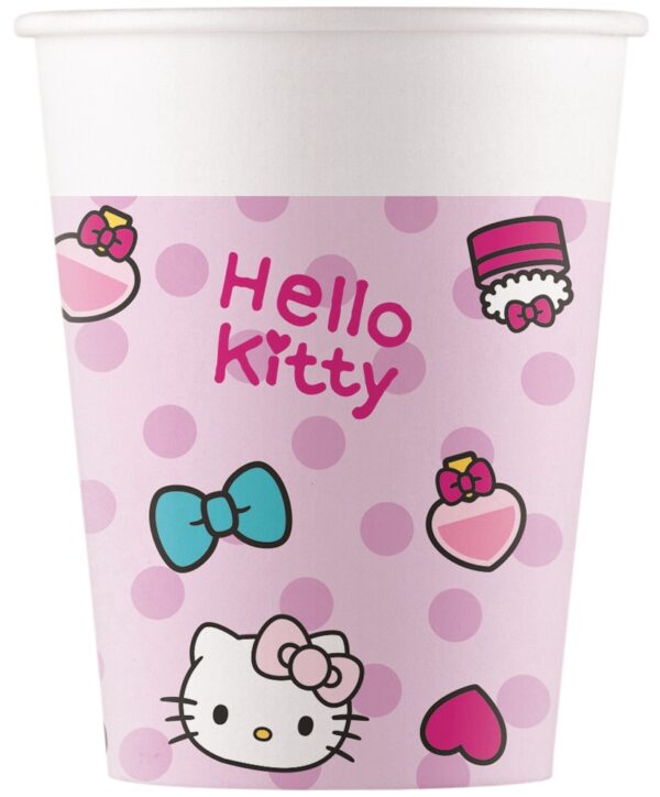 8 paper Cups 200m ml FSC - Hello Kitty Fashion Stylish