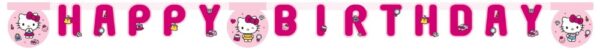 1 Happy Birthday Die-Cut banner FSC - Hello Kitty Fashion Stylish