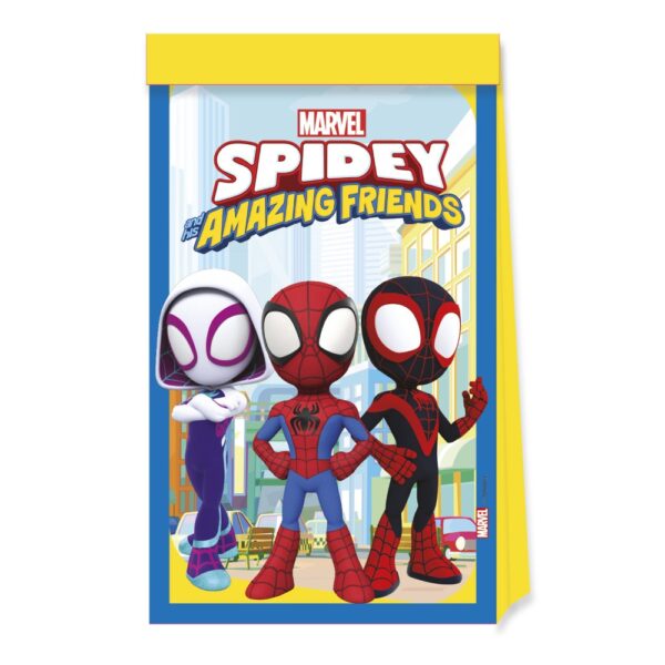 4 Paper Party Bags FSC - Spidey & His Amazing Friends