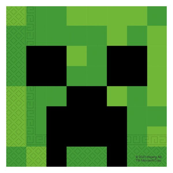 20 2-Ply Paper Luncheon Napkins 33X33cm FSC- Minecraft