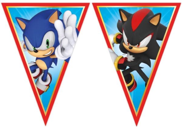 1 Paper Triangle Flag banner FSC - Sonic Speed