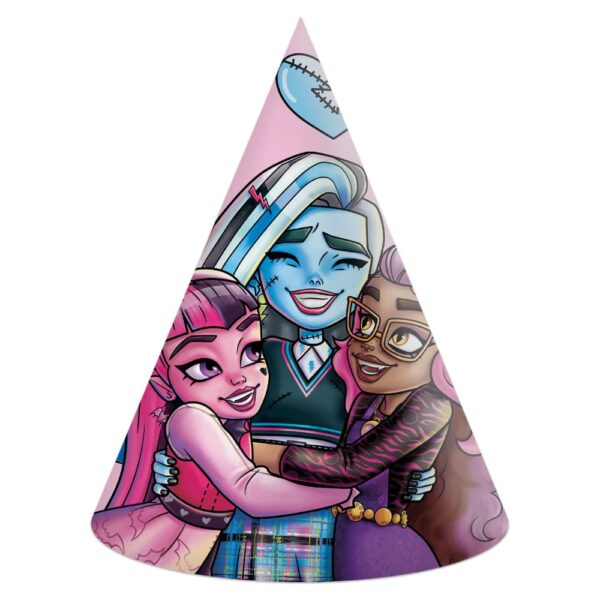 6 Paper Hats FSC  - Monsters High "Best Students"