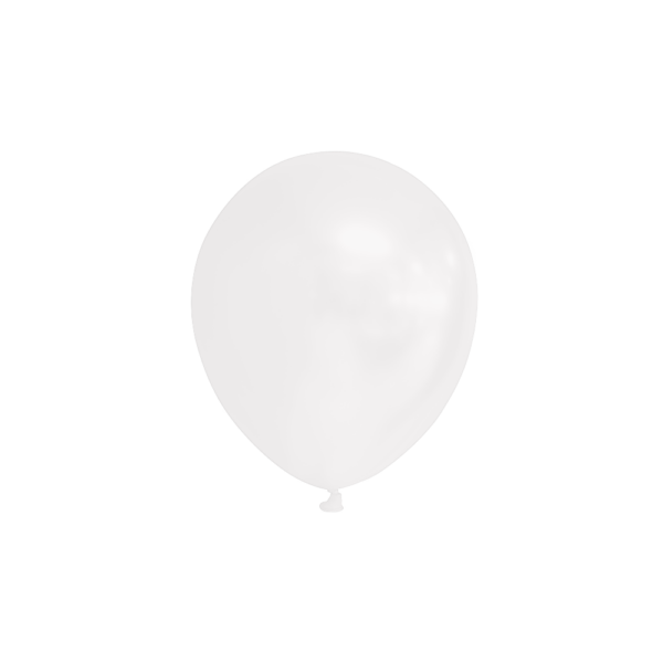 100 Balloons 5" white