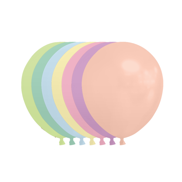 100 Balloons 5" macarons mixed