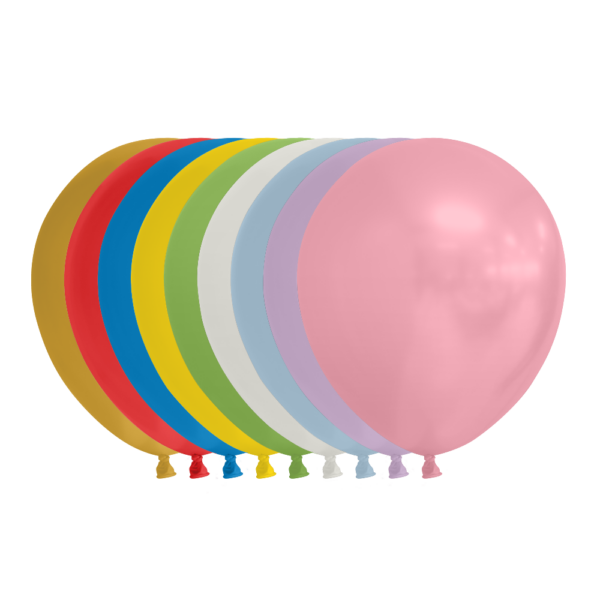 100 Balloons 5" pearl/metallic multicolour