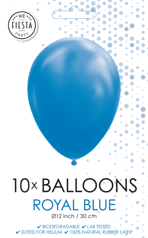 10 Balloons 12" royal blue