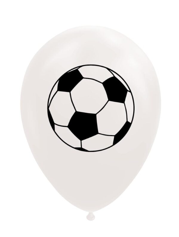 8 Balloons 12" football white - Image 2