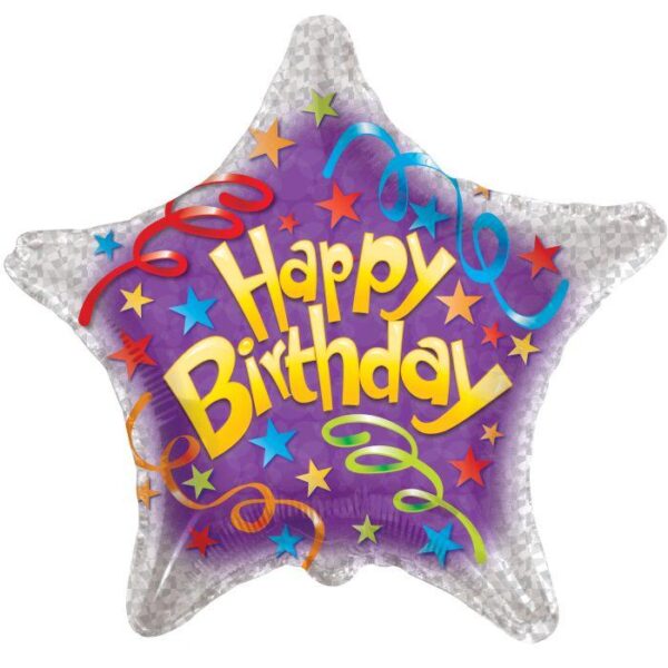 Foilballoon 18" me birthday streamers
