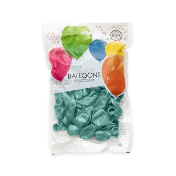 100 Mirror balloons 5" green - Image 2