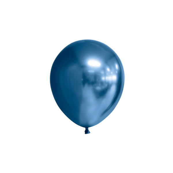 100 Mirror balloons 5" blue