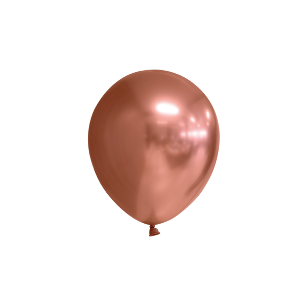 100 Mirror balloons 5" copper
