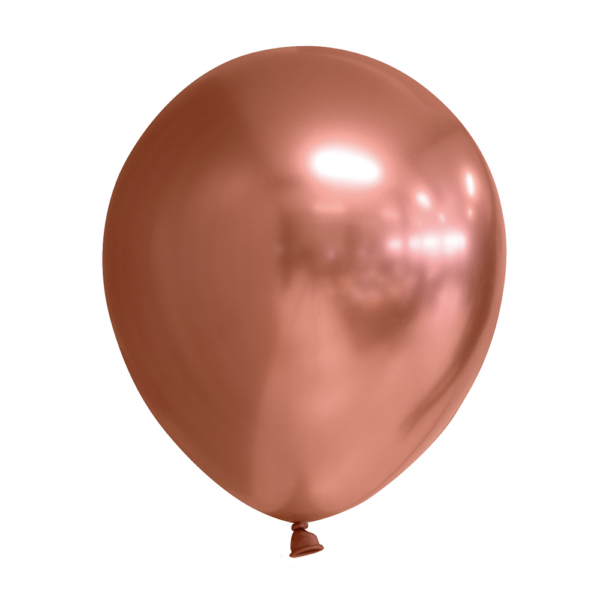 100 Mirror balloons 12" copper
