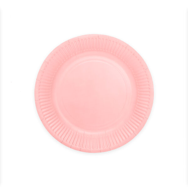 8 Paper plates 23cm FSC - Pink