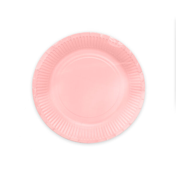 8 Paper plates 23cm FSC - Pink - Image 2
