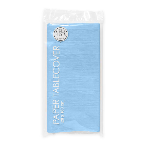 Paper tablecover 120x180cm - Light blue - Image 2