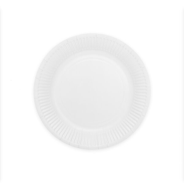 8 Paper plates 23cm FSC - White