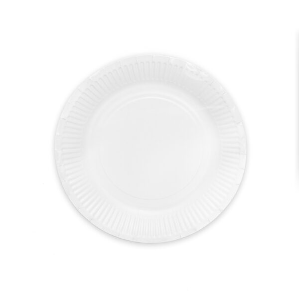 8 Paper plates 23cm FSC - White - Image 2