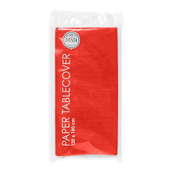 Paper tablecover 120x180cm - Red - Image 2