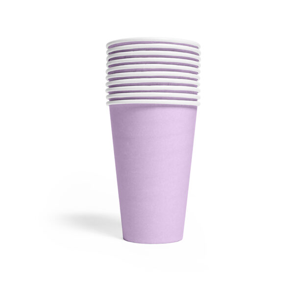10 Paper cups 350ml FSC - Lavender