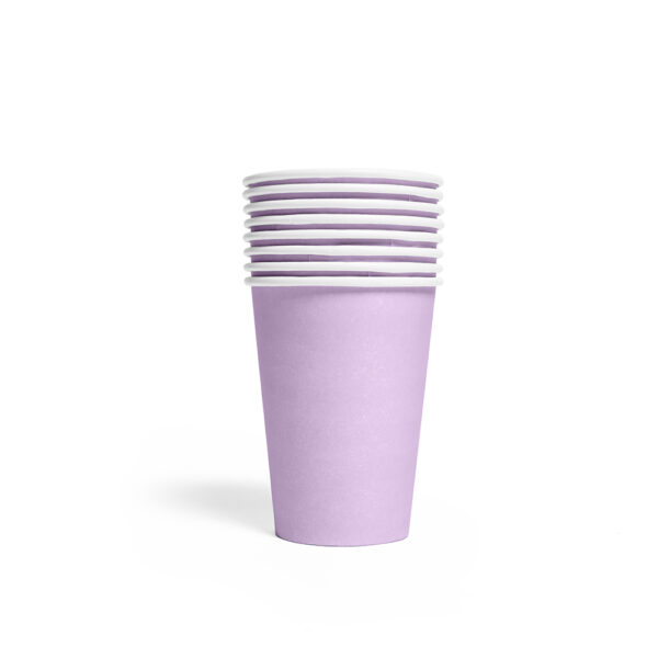 8 Paper cups 210ml FSC - Lavender