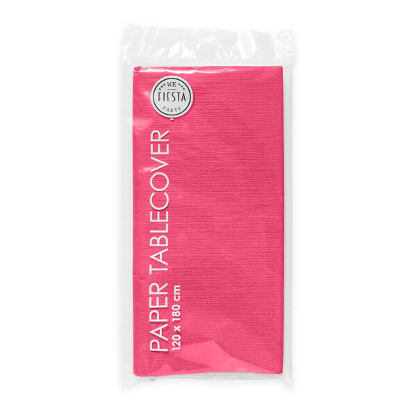 Paper tablecover 120x180cm - Hot pink - Image 2