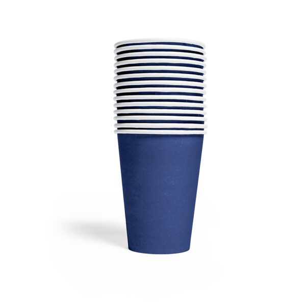 14 Paper cups 210ml FSC - Dark blue