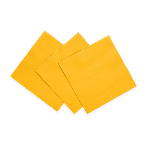 20 Napkins 3-ply 33x33cm FSC - Yellow