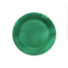 16 Paper plates 23cm FSC - Dark green - Image 2