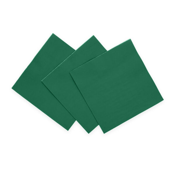 20 3-Ply Paper Luncheon Napkins 33x33cm FSC - Dark green