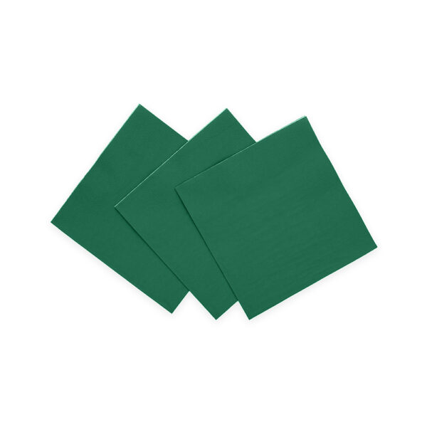 20 Napkins 3-ply 24x24cm FSC - Dark green