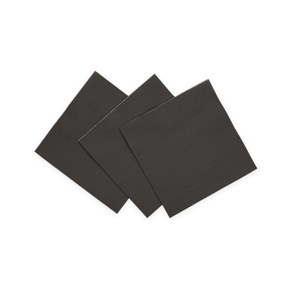 20 Napkins 3-ply 24x24cm FSC - Black