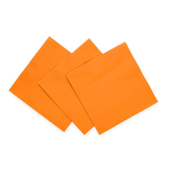 20 Napkins 3-ply 33x33cm FSC - Orange