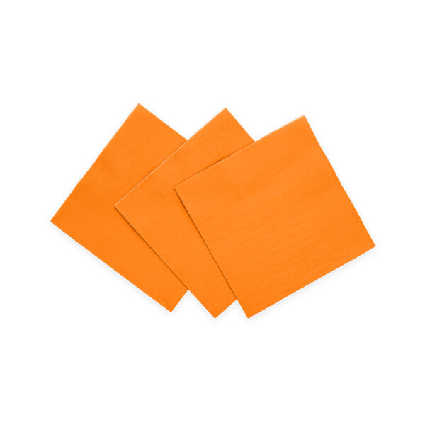 20 Napkins 3-ply 24x24cm FSC - Orange